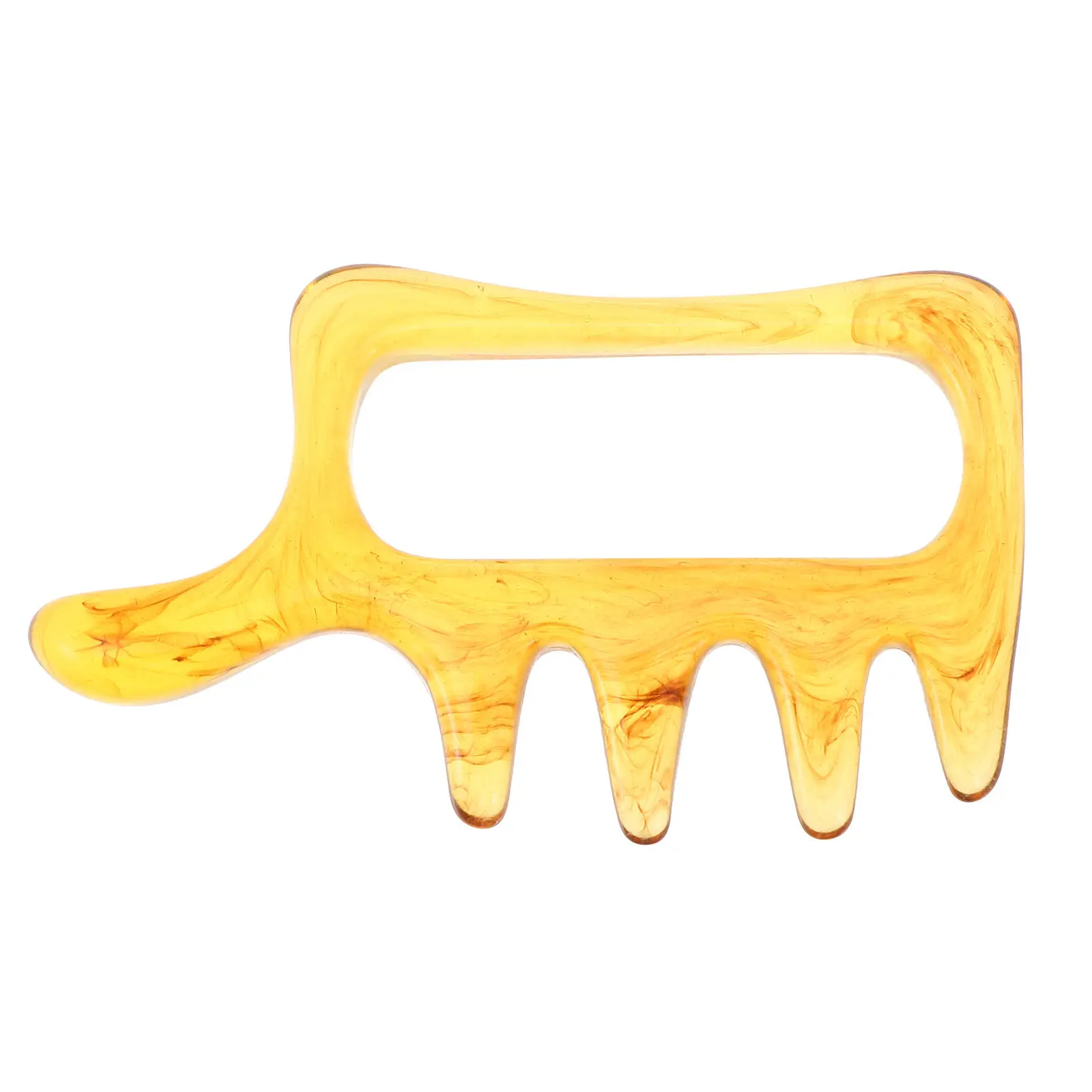 

1Pcs Scraping Massage Tool Natural Resin Beeswax Massage Board Safe Round Corner Practical Home Salon Use Resin Massager