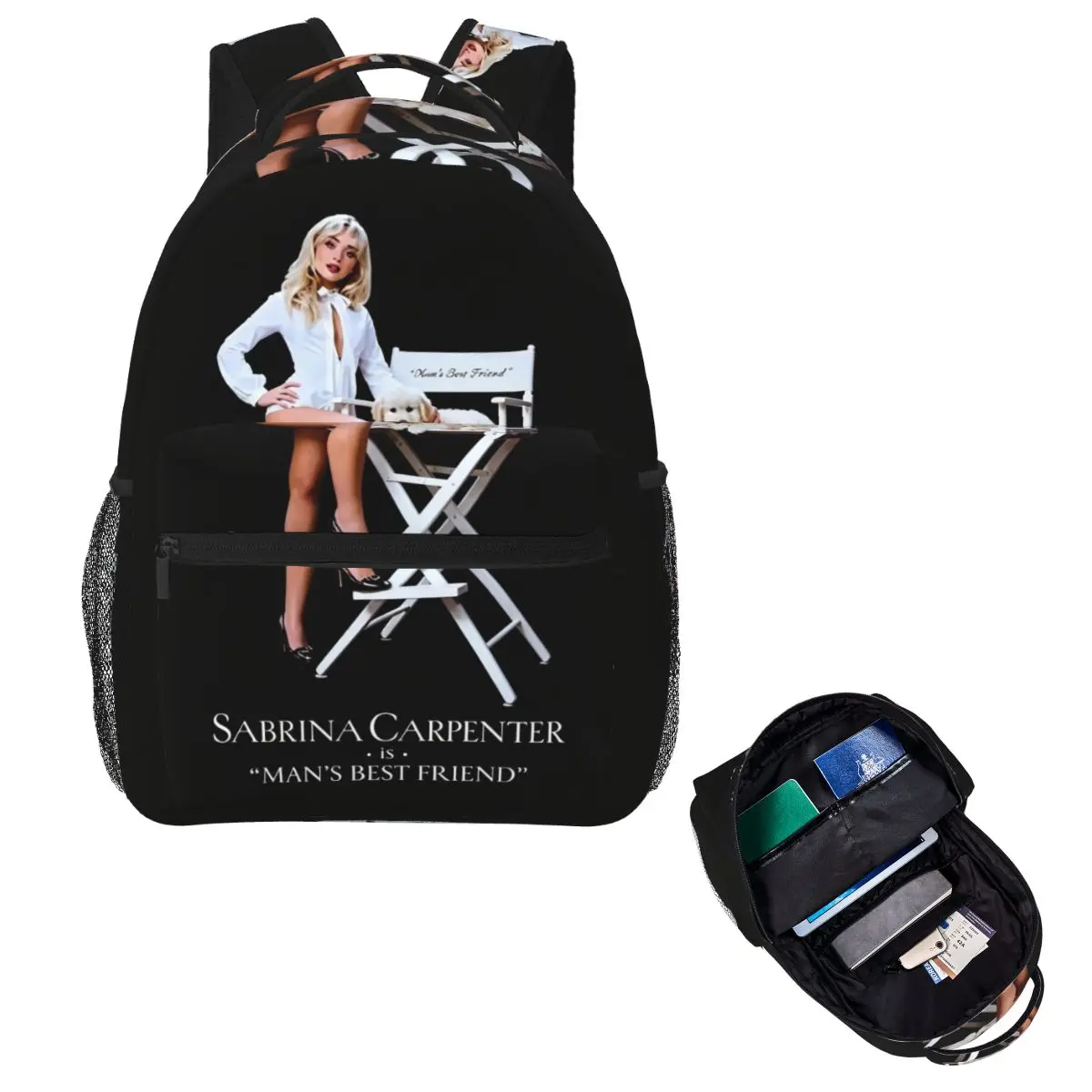 Sabrina Carpenter Best Friend Student Backpack School Bag Hiking Travel Daypack for Men Women Fashion Bookbag Shoulder Bags