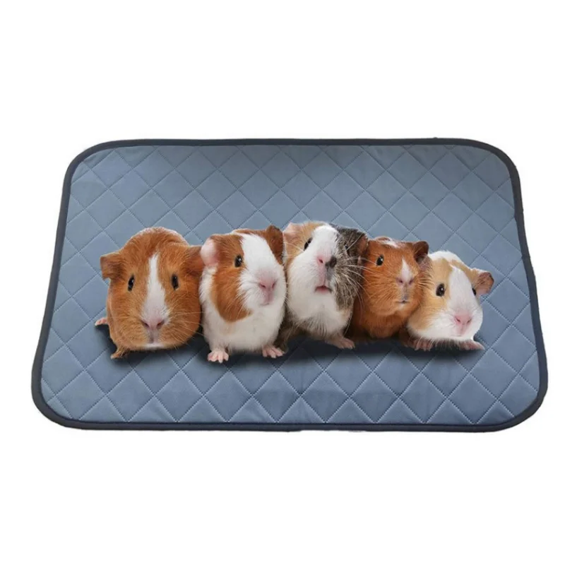 Rabbit Guinea Pig Cage Liner Small Pet Items Waterproof Anti Slip Bedding Mat Highly Absorbent Pee Pad for Hamsters Accessories