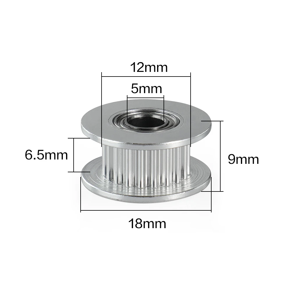 3dsway 3D części do drukarek GT2 koła koło rozrządu 20 zębów koła otwór 5mm Aluminium biegów dla 2GT pasek rozrządu 6mm Reprap DIY