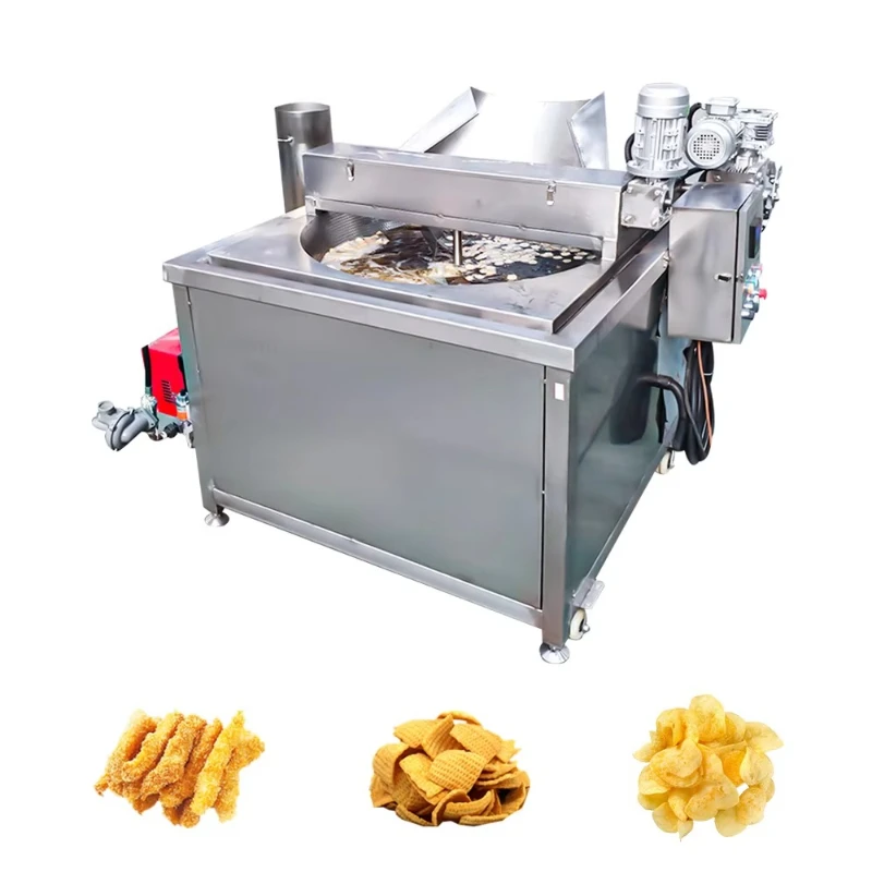 

Round Pot Electric Gas Fryer Industrial Fish and Chips Potato Machine Bulk Onion Commercial Snacks