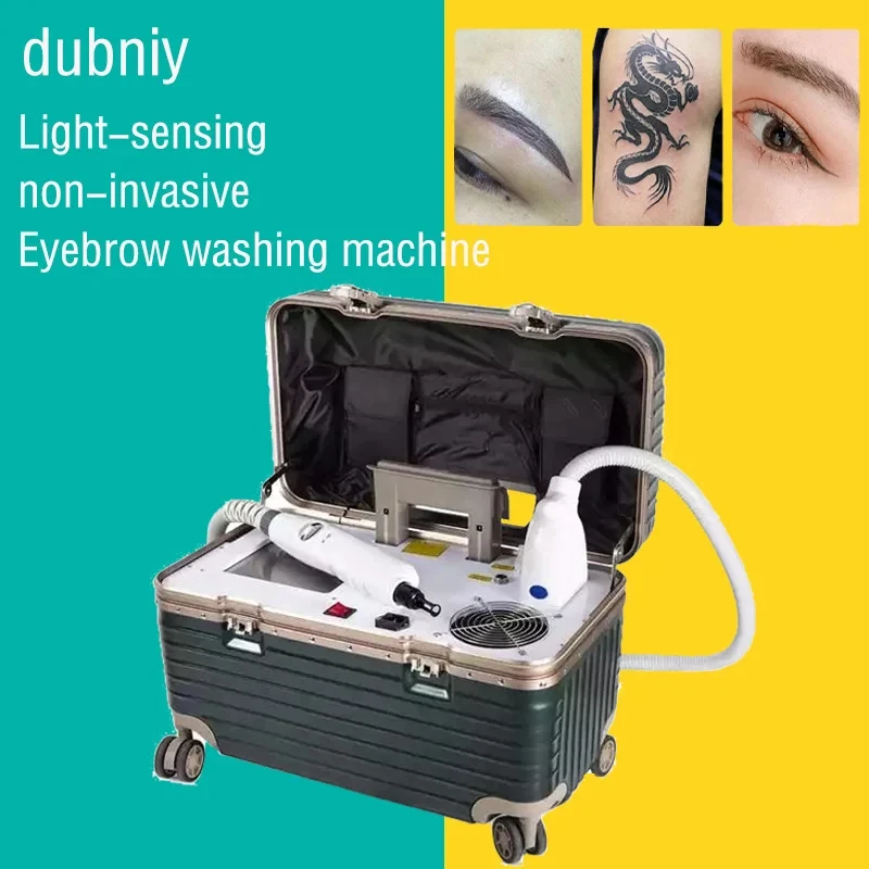 

New Portable 1064nm 532nm 1320nm ND YAG Laser Spots Tattoo Removal Eyebrow Pigment Trolley Case Picosecond Beauty Machine