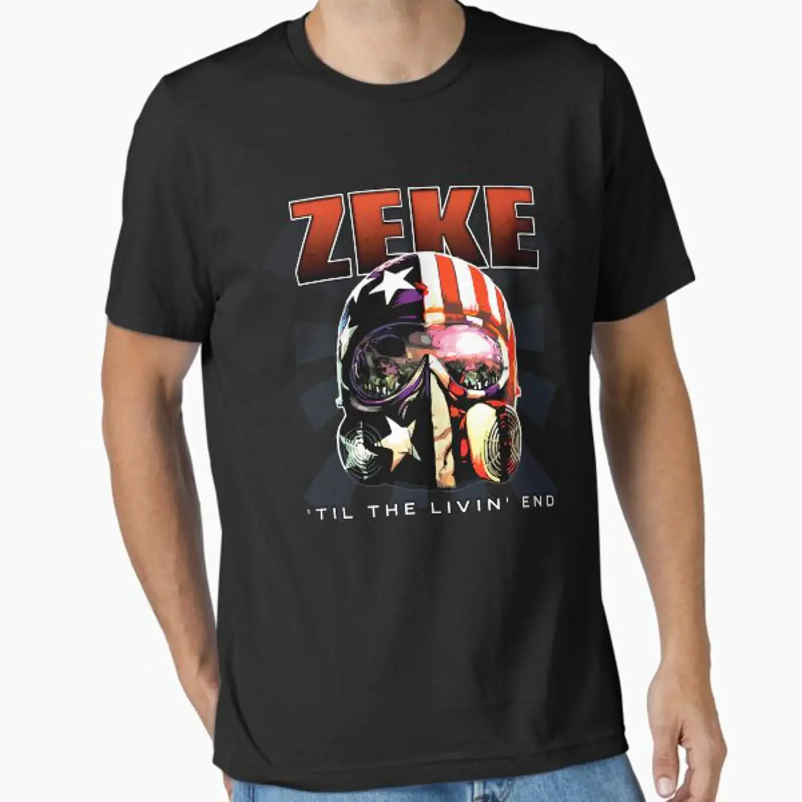 ZEKE TIL THE LIVIN END Essential T Shirt vintage Washed Soft homme designer clothes Breathable Slightly fashion streetwear