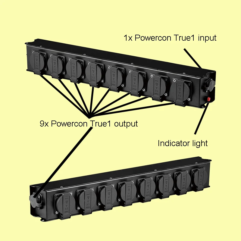 Outdoor Power Distribution Equipment Powercon True1 Distribution Box