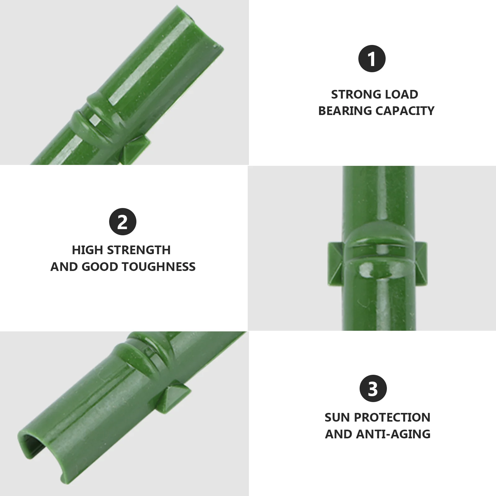 

50pcs Greenhouse Pipe Buckle High Strength Durable Uv Resistant Shade Net Clip 11Mm For Film Fixing Tunnel Clamp Garden Supplies