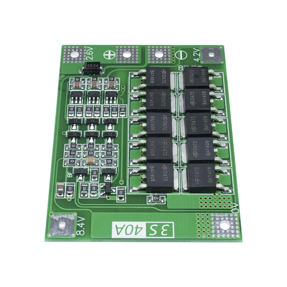 4S 3S 40A 60A ładowarka akumulatorów litowych litowo-jonowego płyta ochronna 18650 BMS dla silnik do wiertarki 11.1V 12.6V/14.8V 16.8V