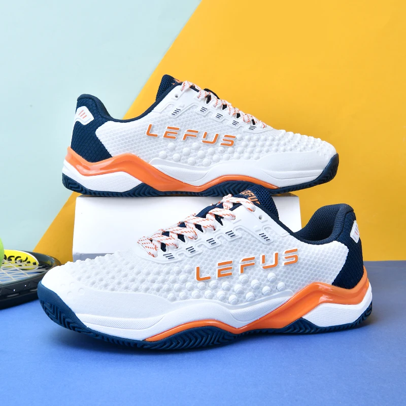 Men Women's Large Sizes Breathable Tennis Shoes Blue and Gray Gym Walking Badminton Sneakers