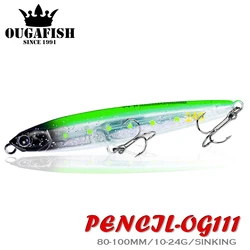 New Sinking Pencil Fishing Lure Weights 10-24g Bass Fishing Tackle Bait Pesca Trolling Lure Articulos De Pesca Isca Artificial