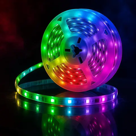 18 LED Strip Lights 5050 RGB USB Color Changing Flexible Lamp Tape with APP Control for Room Decoration TV Backlight