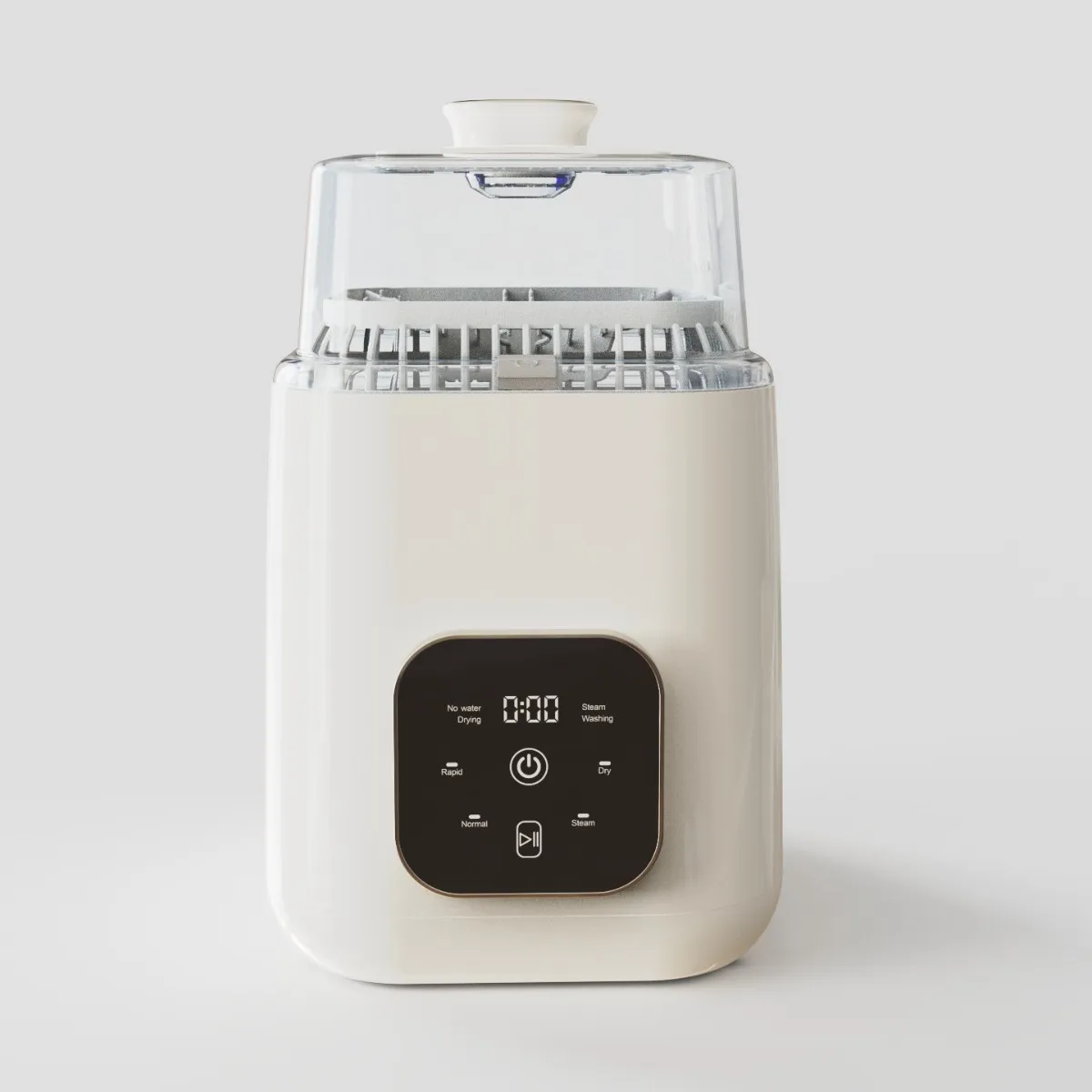 Premium Quiet Stainless Steel High Capacity Baby Bottle Washer Dryer with Sterilizer for Multiple Size Nursing Bottles Pro