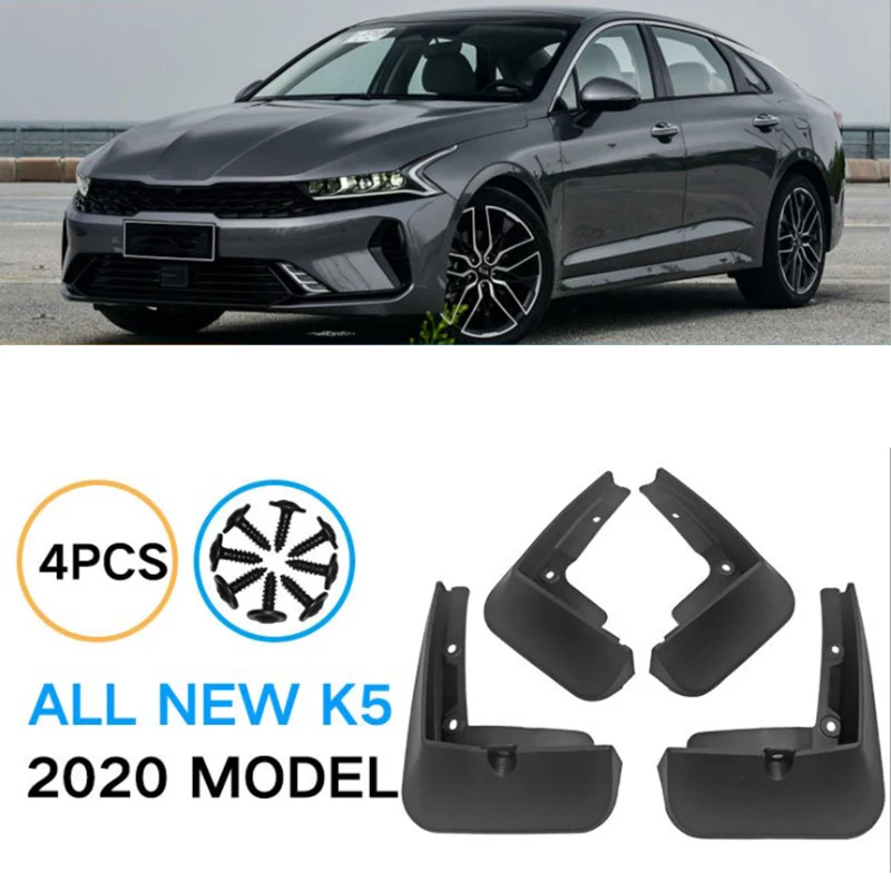 4Pcs Car Front Rear Wheel Mud Flaps Mudguard Fender Splash Guards For Kia K5 Optima 2020 2021 Accessories