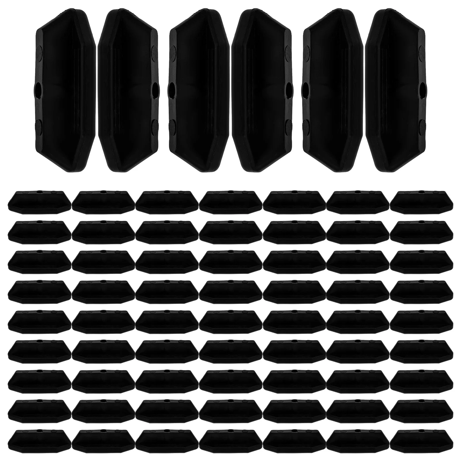 

100pcs Floor Fasteners Composite Decking Boards Clips 8mm Height 5 5mm Gap Plastic Wood Plastic Decking Bracket Screws