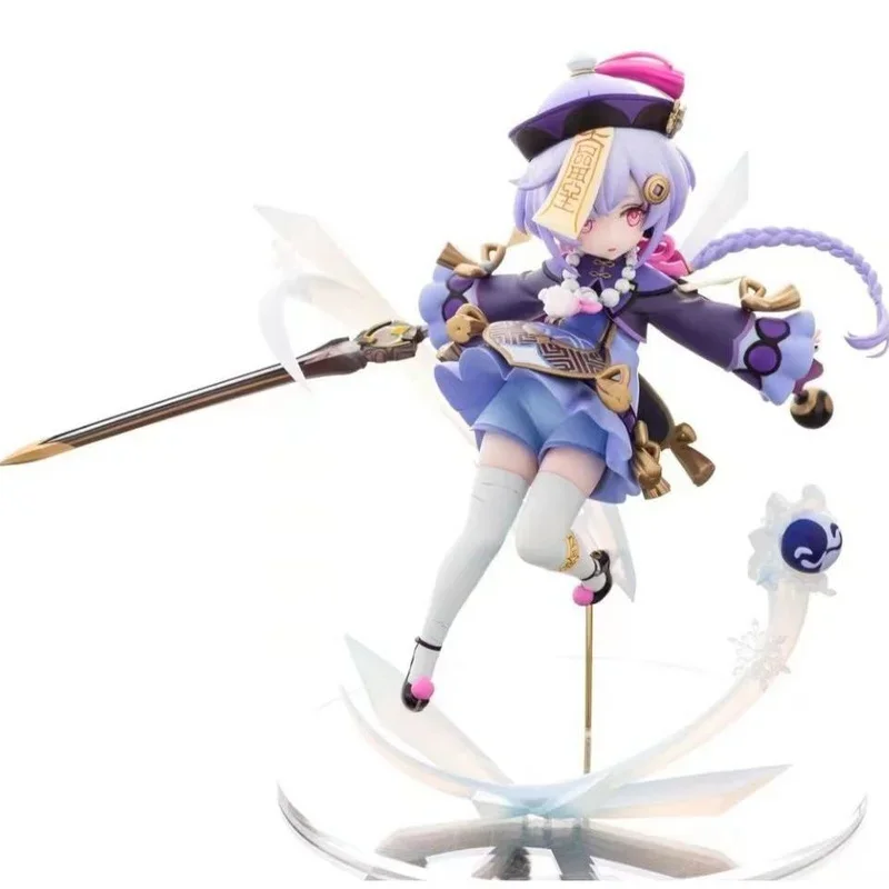 19cm Genshin Impact Qiqi Anime Figure Liyue Harbor Two Dimensional Beauty Girl Game Peripheral Action Figurine Model Toys Doll