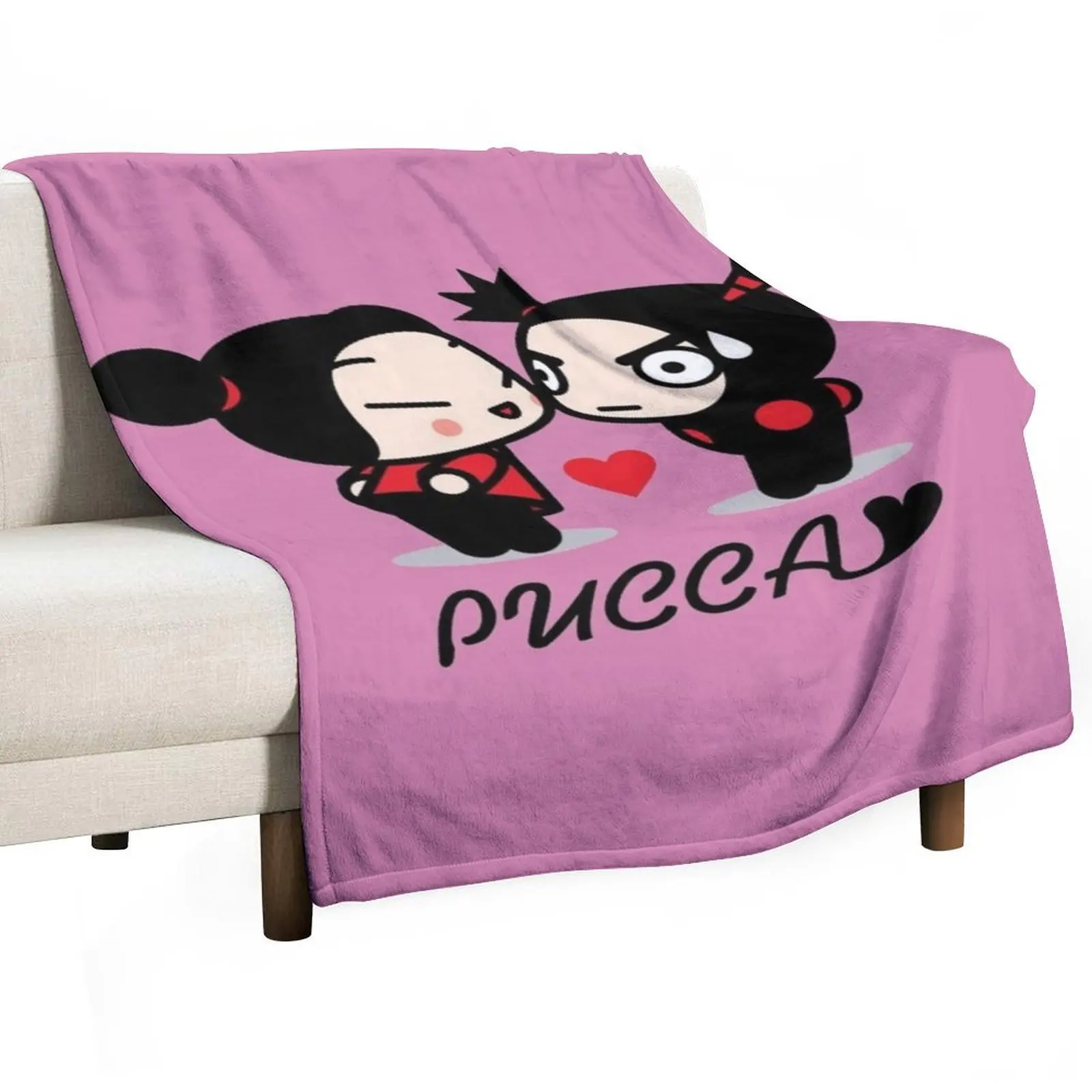 

Pucca Throw Blanket Hair anime Summer Camping Blankets