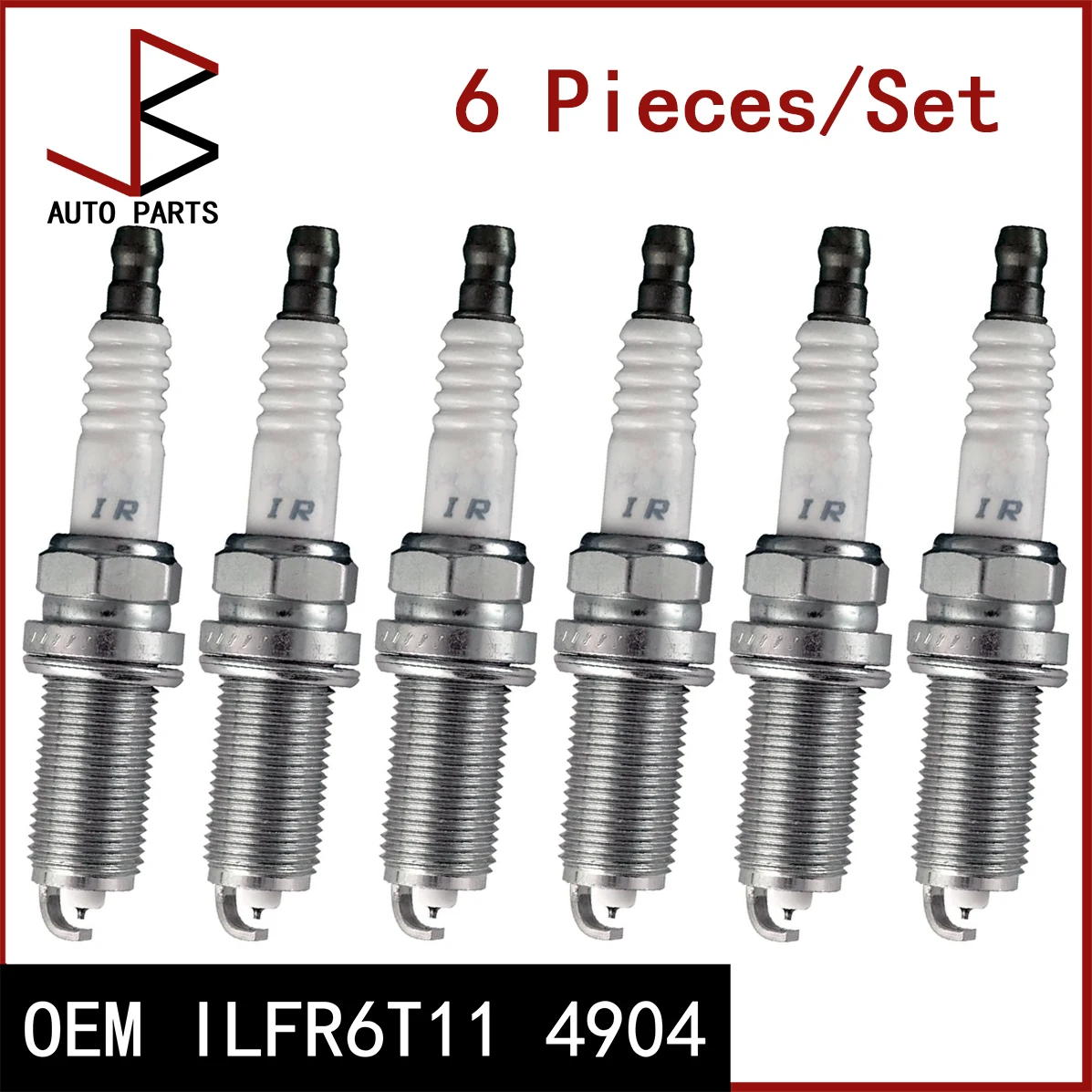 

6 Pieces/Set Spark Plug OEM ILFR6T11 4904 90048-51185 90048-51185 SK20HR11 for TOYOTA CROWN 2003-2008 LEXUS IS 2004-X DAIHATSU