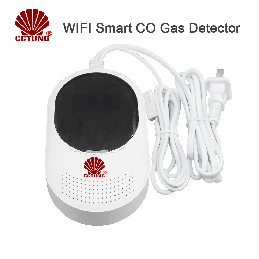 JKD815 TUYA Smart life WIFI Smart Gas Leakage Alarm with Free Mobile APP Connect For Combustible Gas （CH4 or CO）Live Monitorin