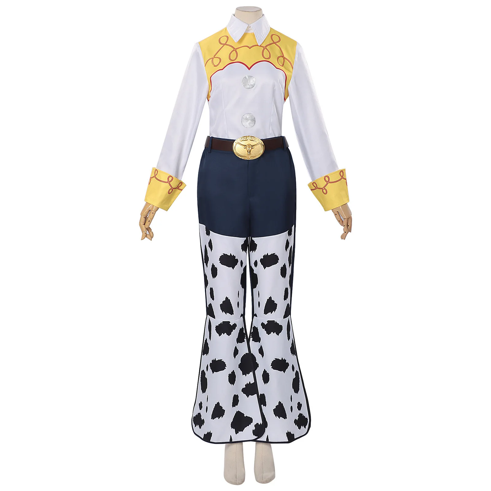 Anime Andy Davies's Toy Woody Jessie Cosplay Costume Western Cowboy Uniform Set Hat Men Women Halloween Party Role Play Outfits view 5