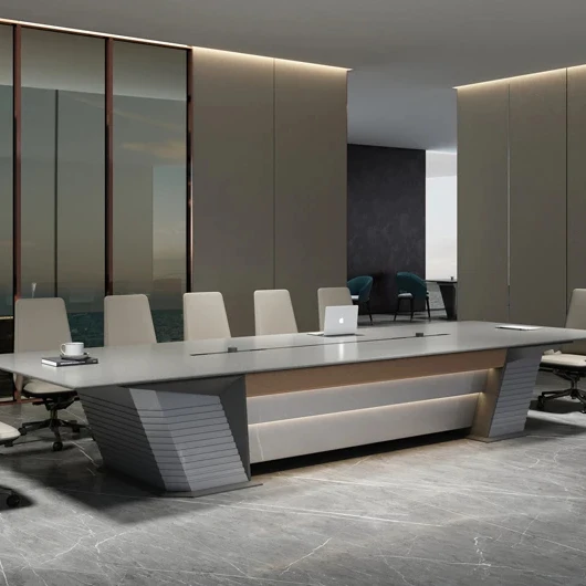 Light Luxury Mountain Shape Design Science Fiction Series Intelligent Office Rechargeable Large Space Layout Conference Table