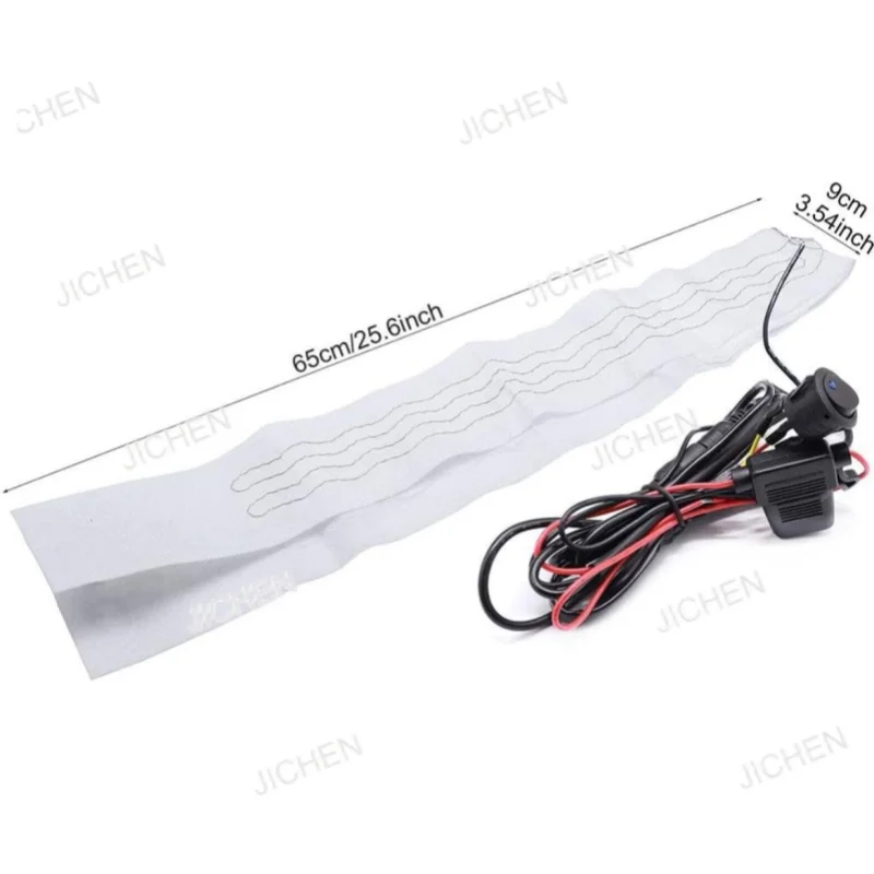 

12 В комплект рулевого колеса автомобиля с подогревом, накладка из углеродного волокна, универсальный чехол на руль с подогревом для автомобилей