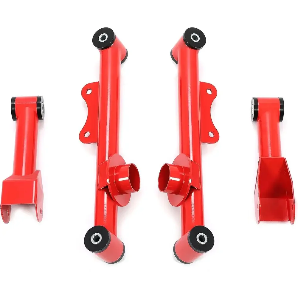 

1979-2004 Ford Mustang & 1979-1986 Mercury Cougar Rear Suspension Control Arm Kit - Red Powder Coated Steel