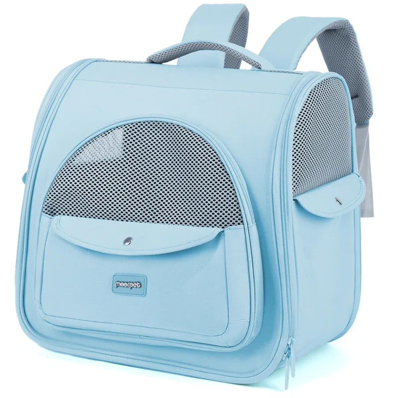 Oulylan Pet Cat Backpack Portable Outdoor Carrier Foldable Ventilated Design Cat Dog Backpack Carrier Bag Pet Supplies