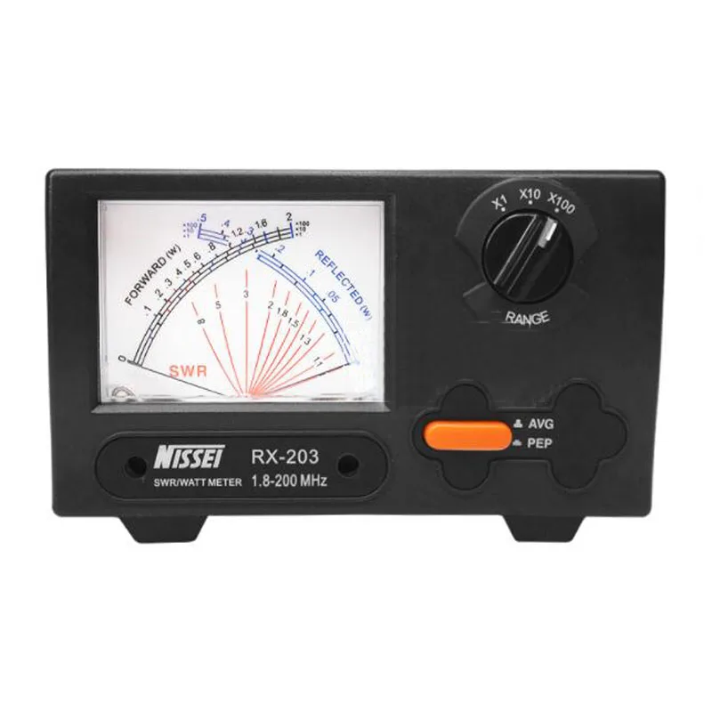 Original NISSEI RX-203 Power Meter 1.8-200Mhz Short Wave UV Standing Wave Meter SWR Digital Power Meter RX203 for Two Way Radio