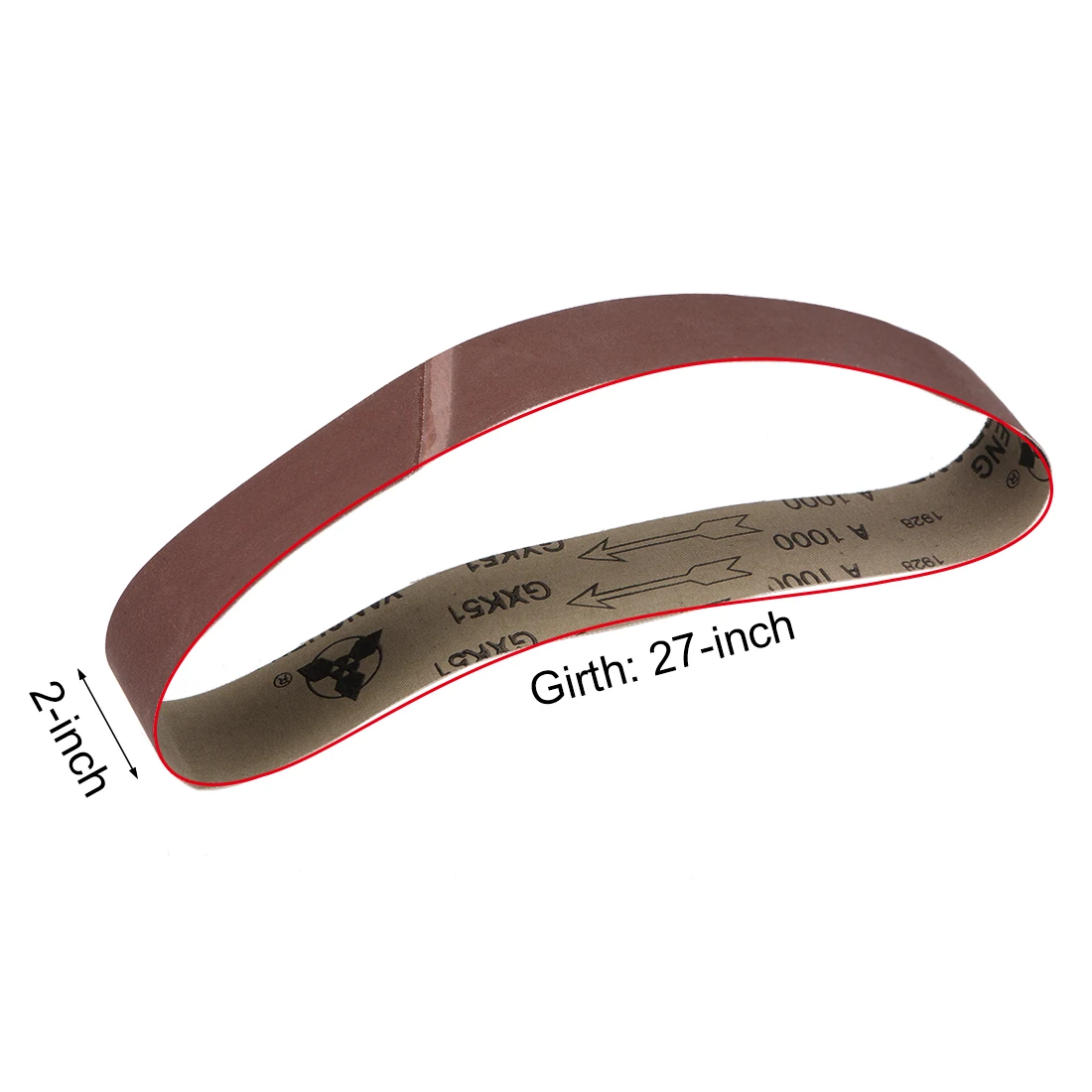 uxcell 10pcs 1000 Grit Abrasive Sanding Belt 2-inch x 27-inch(50mmx686mm) Aluminum Oxide Sander Belt
