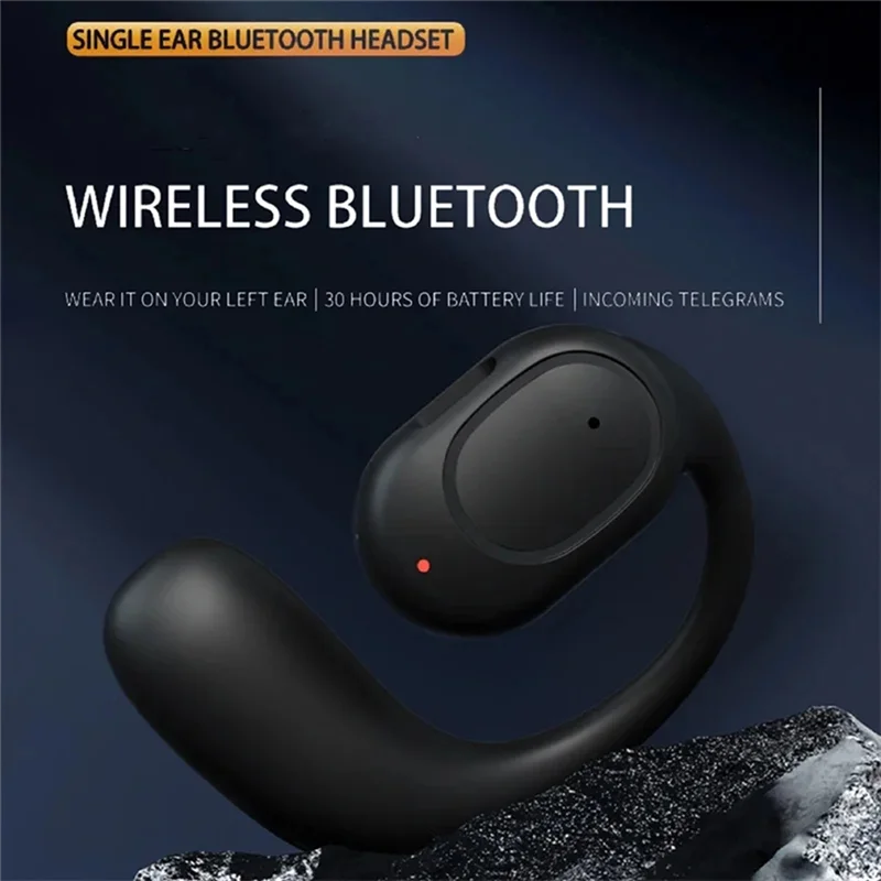 -PQWN Wireless Headphones Bluetooth Headset With Microphone Bone Conduction Handsfree Noise Canceling Earphones