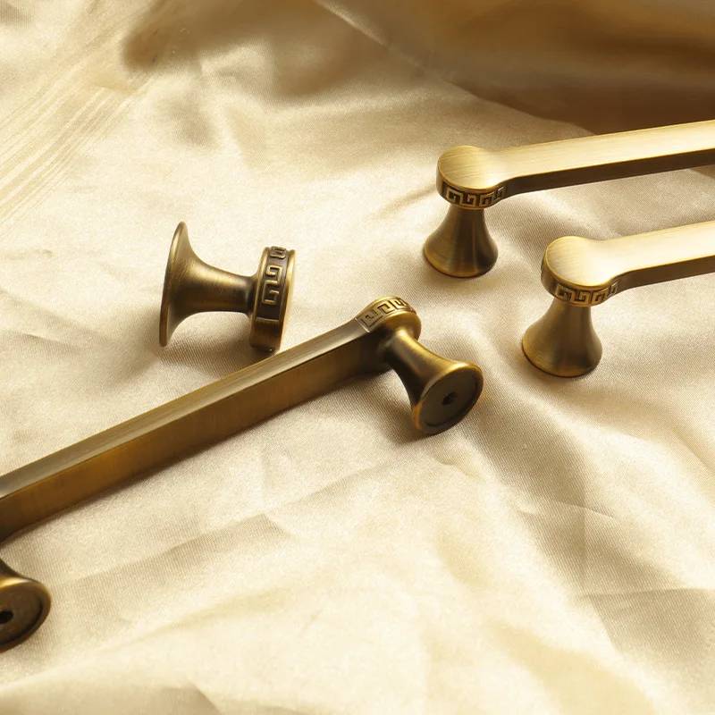 

New Chinese style wardrobe door handle, antique copper cabinet door handle, drawer handle, shoe cabinet handle