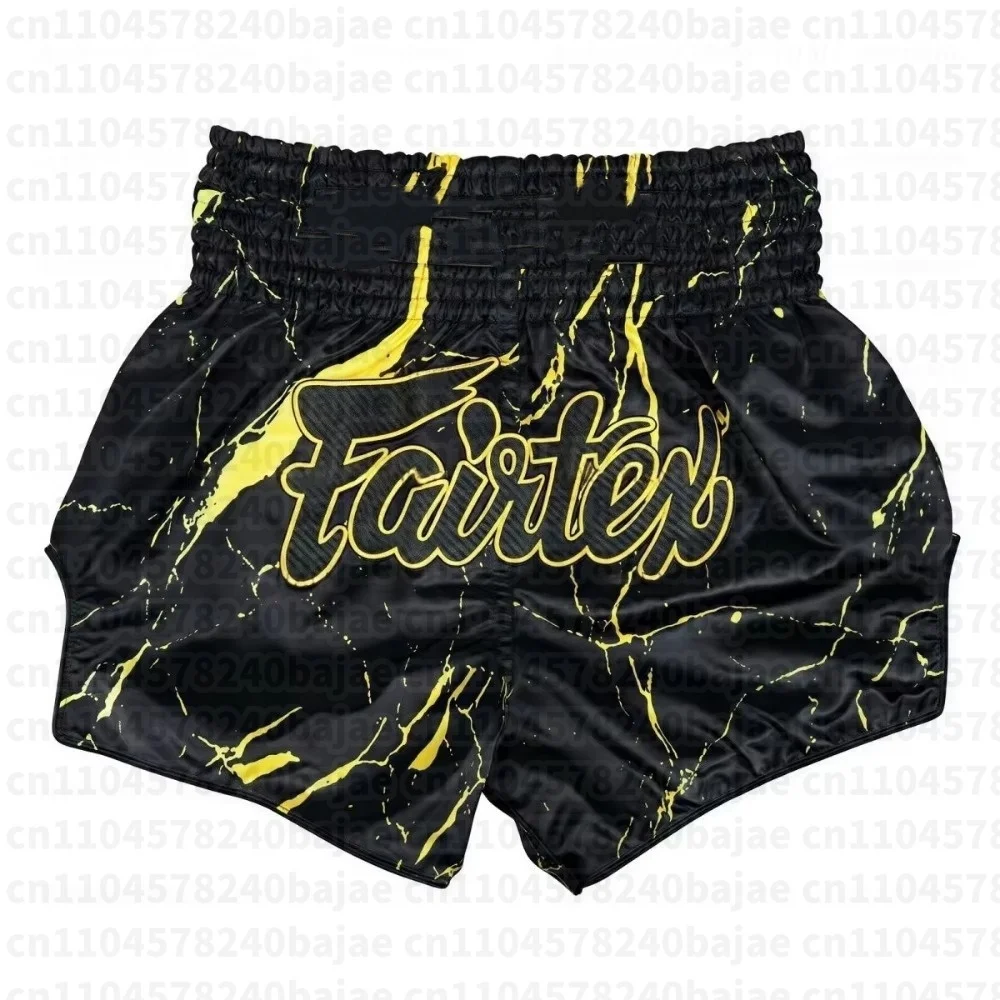 Neue Muay Thai Shorts Quantum Herren Kinder Oversize Atmungsaktive Schnelltrocknende Achteckige Käfig-Trainingsshorts – Detail 3