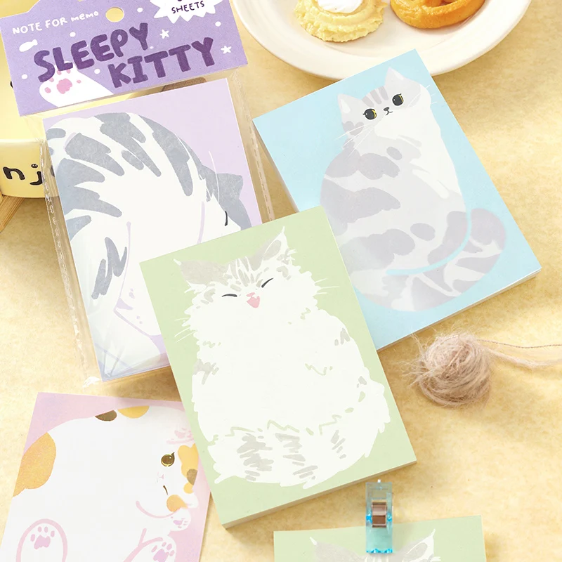80 Sheets Daily Do It Check List Memo Pad Scrapbooking INS Cartoon Message Paper Kawaii Cute Sticky Notes School Supplies