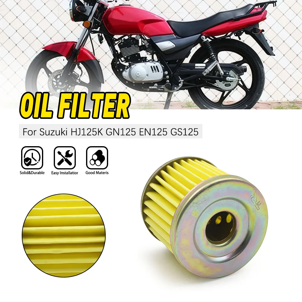 

Motorcycle Oil Filter Cleaner For Suzuki HJ125K GN125 EN125 GS125 HJ GN EN 125 Aftermarket Spare Parts