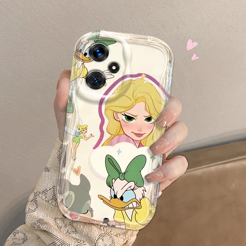 Disney Tangled Cute For Xiaomi Redmi Note 13 12 12S 11S 11 10 9 8 10A 9C 9T Pro Plus 5G Wave Oil TPU Phone Case