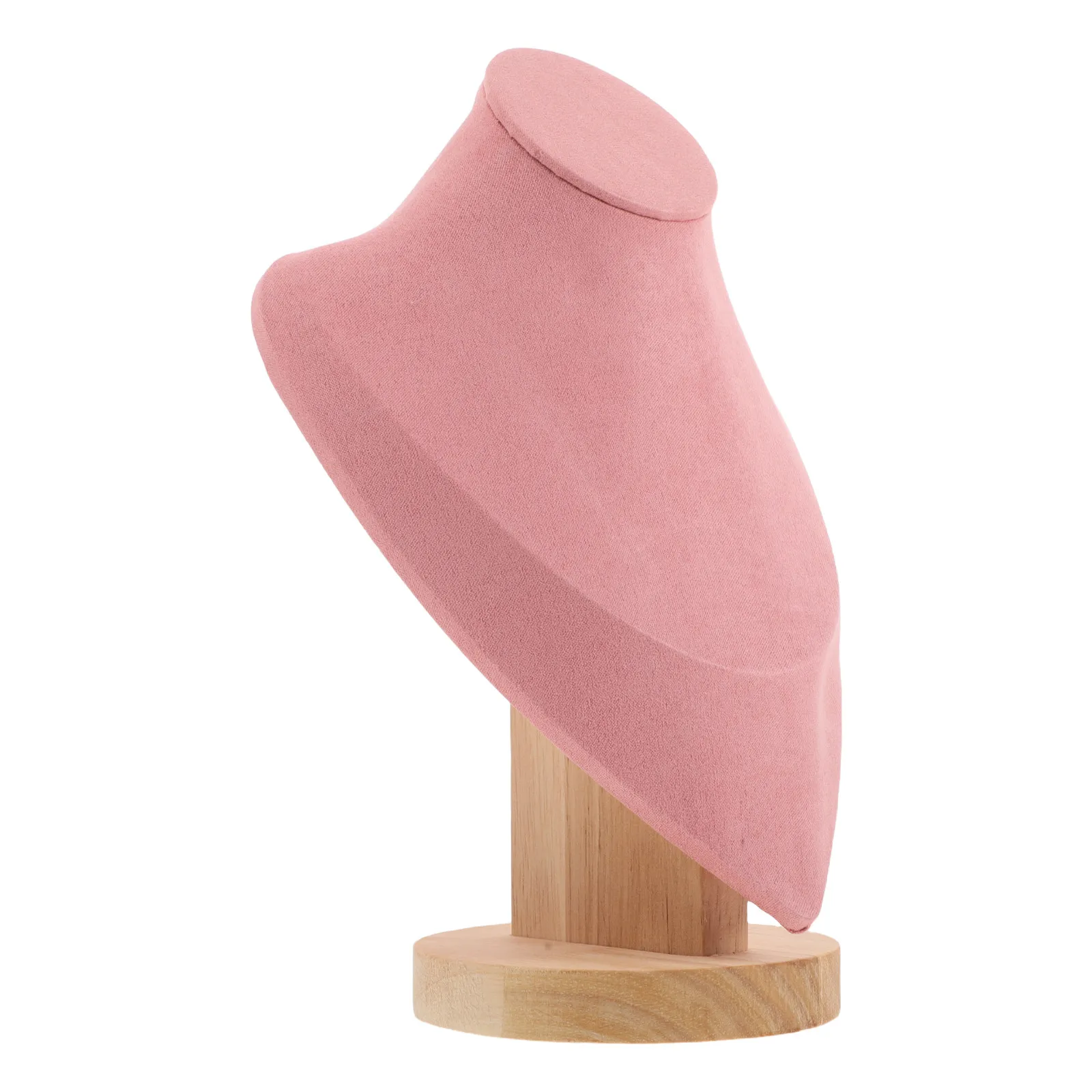 

Pink Jewelry Display Stand Mannequin Necklace Holder 9 Inch Pendant Chain Organizer Retail Jewelry Display Necklace Storage Rack