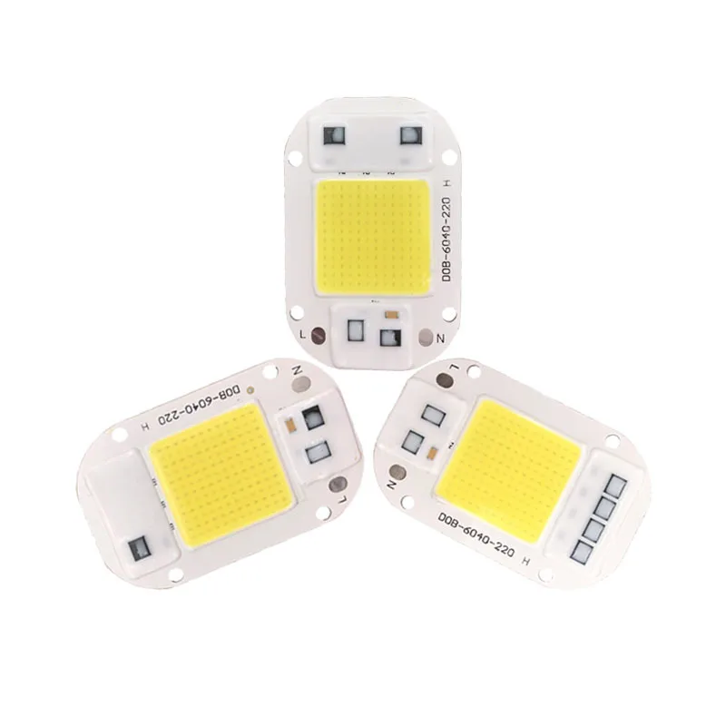 LED Cob Lampe Chip Hochdruck Glühbirne Perle 20W 30W 50W 220V Pflanzen wachstum Perle LED Perlen Tropfen Versand