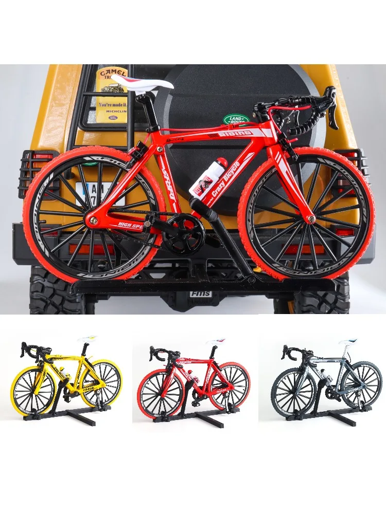 AliExpress YFGRGT 1/10 RC Simulation Bike Rack Mini Scale Bicycle Rear Rack Metal Bicycle Decorative for 1/8 1/10 RC Crawler TRX4 FCX10 SCX10