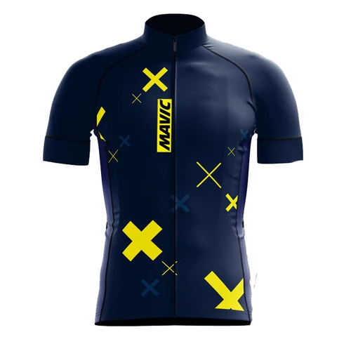 Imagen 2 del producto Mavic 2024 MTB bicicleta ciclismo Jersey conjunto manga corta transpirable ciclismo ropa Maillot Jersey envío