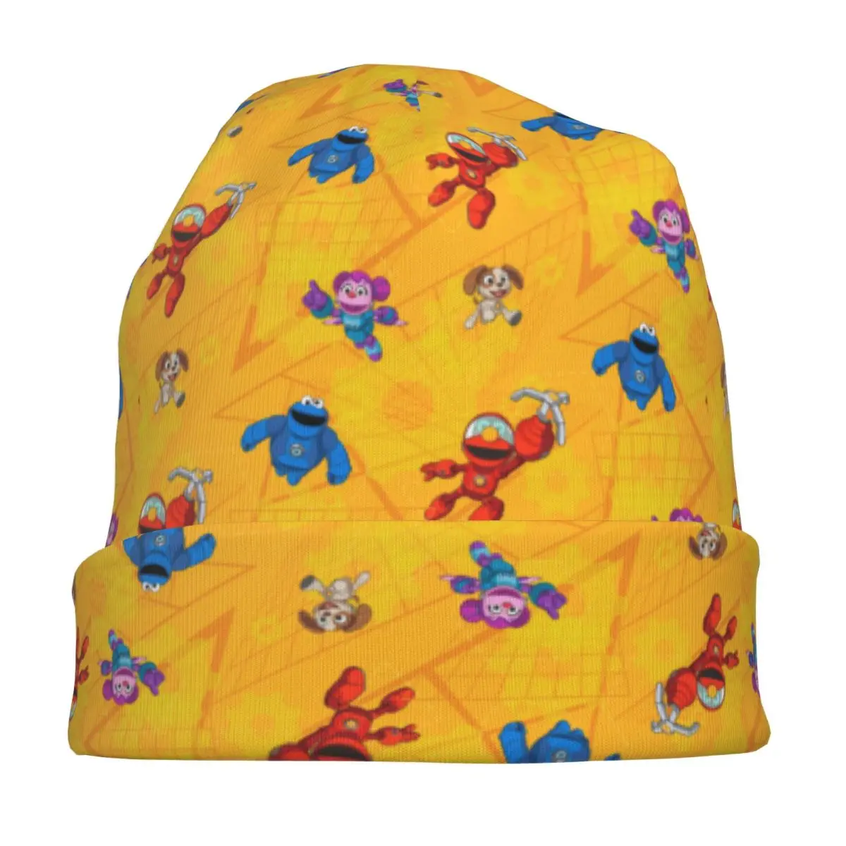 Gergelim rua mecha construtores padrão crânios gorros chapéus casuais das mulheres dos homens ao ar livre boné quente cabeça envoltório bonnet chapéus