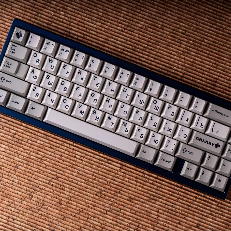 

Retro Black Russian Theme Keycaps 152 Keys PBT Sub Cherry Profile Custom Gaming Key Caps for Mechanical Keyboard Accessory Gift