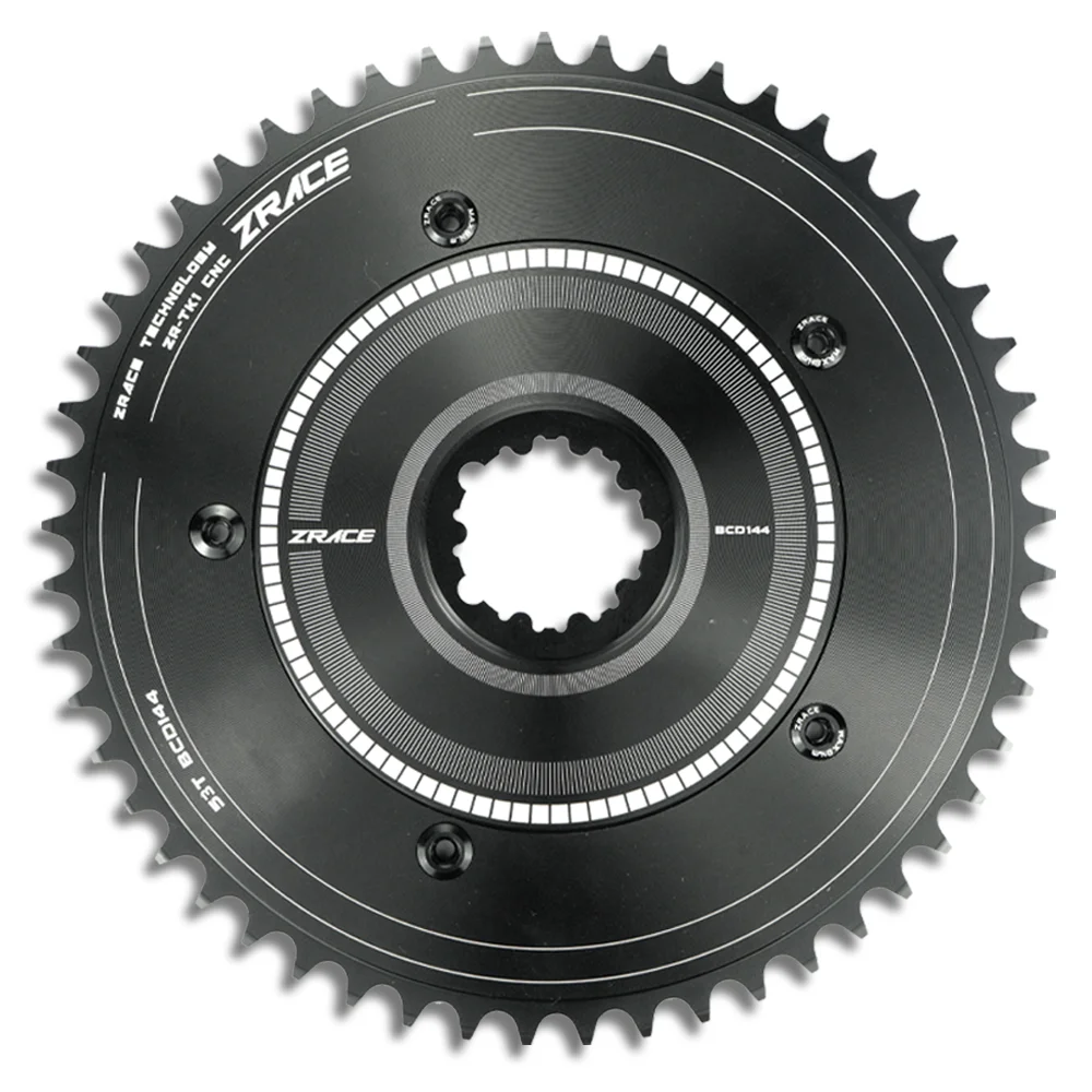 ZRACE ZR-TK1 Track Bikes / Fixed Gear Chainring and Spider BCD144, Track Chainring, Spider for Direct Mount 3-Hole Cranks view 2