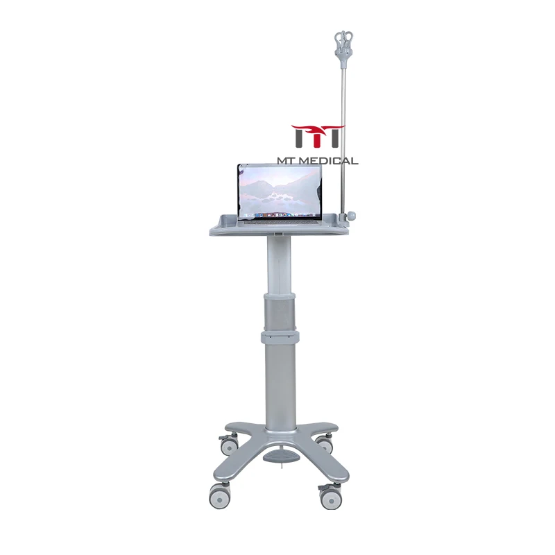 

MT MEDICAL Equipment All In One Workstation Height Adjustable Mobile Medical Laptop Cart Computer Hospital Trolley