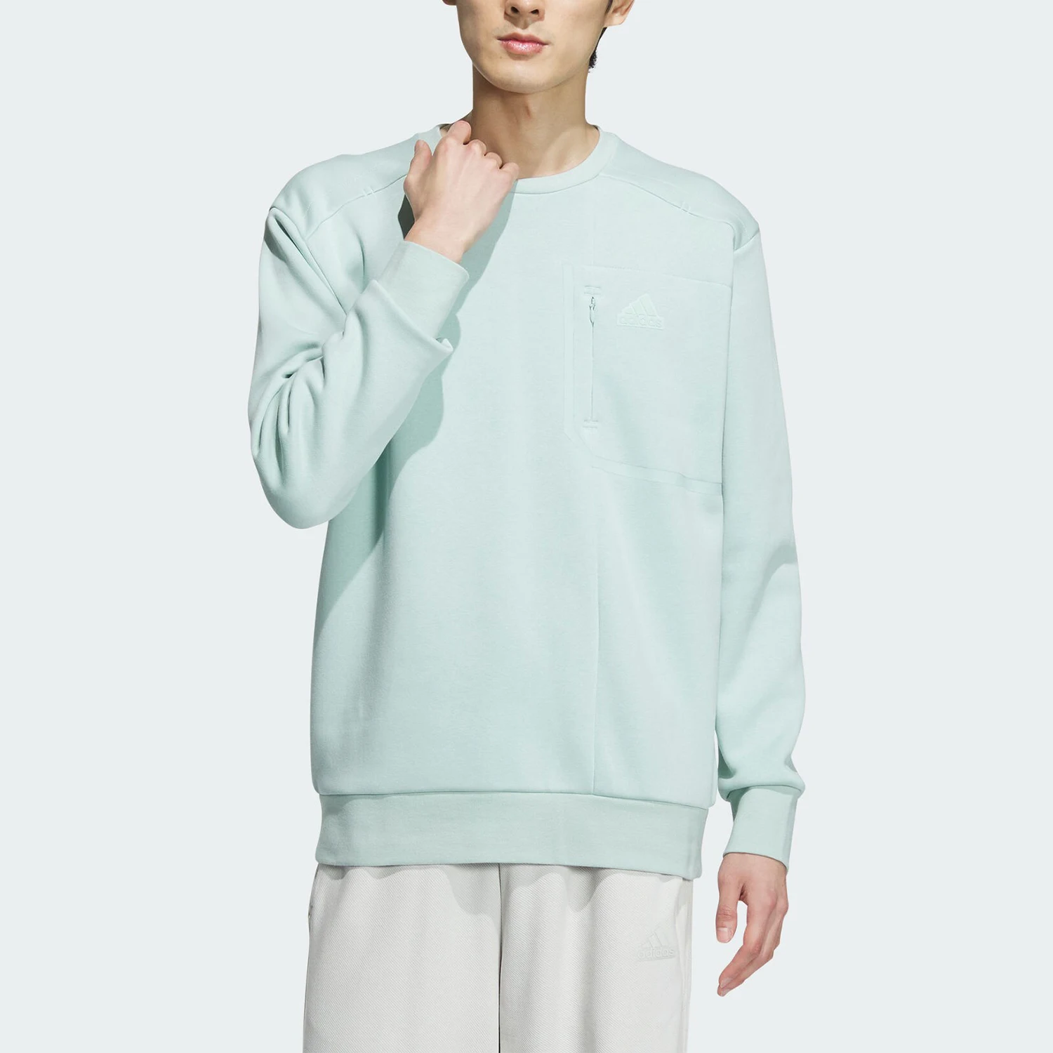 

Adidas genuine New Men's Sport Minimalist Knit Pullover Sweatshirt IM9067