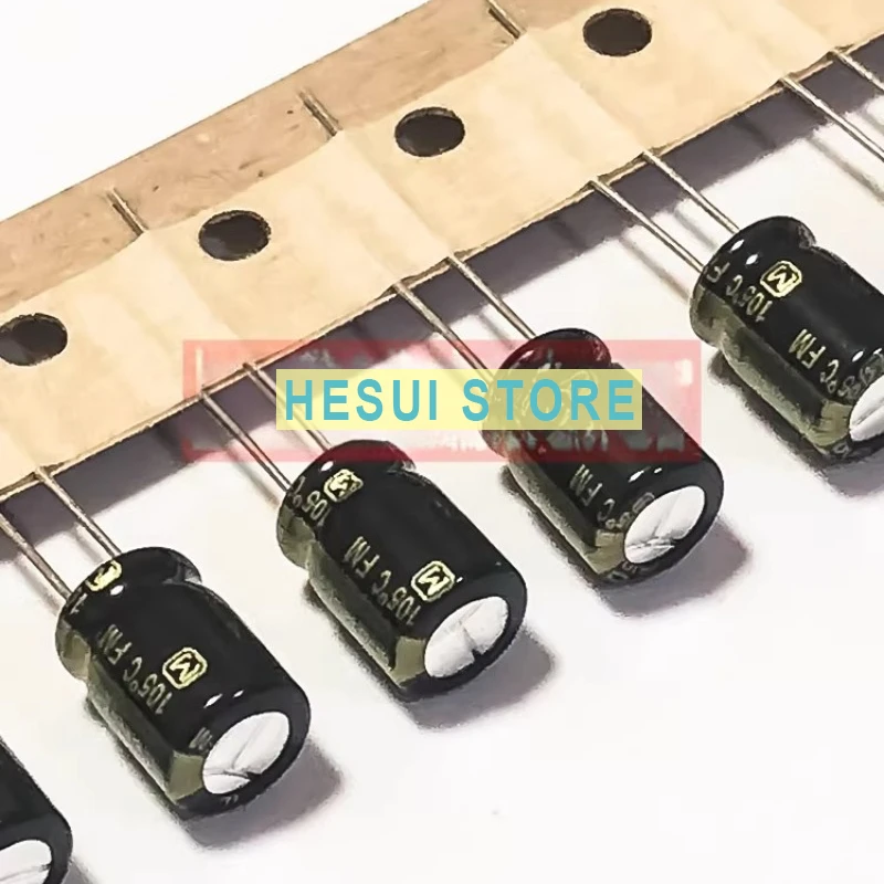 

10Pcs 100UF 50V Panasonic, Fever Audio Capacitor 50V100UF 8X12 FM Ultra Low Resistance