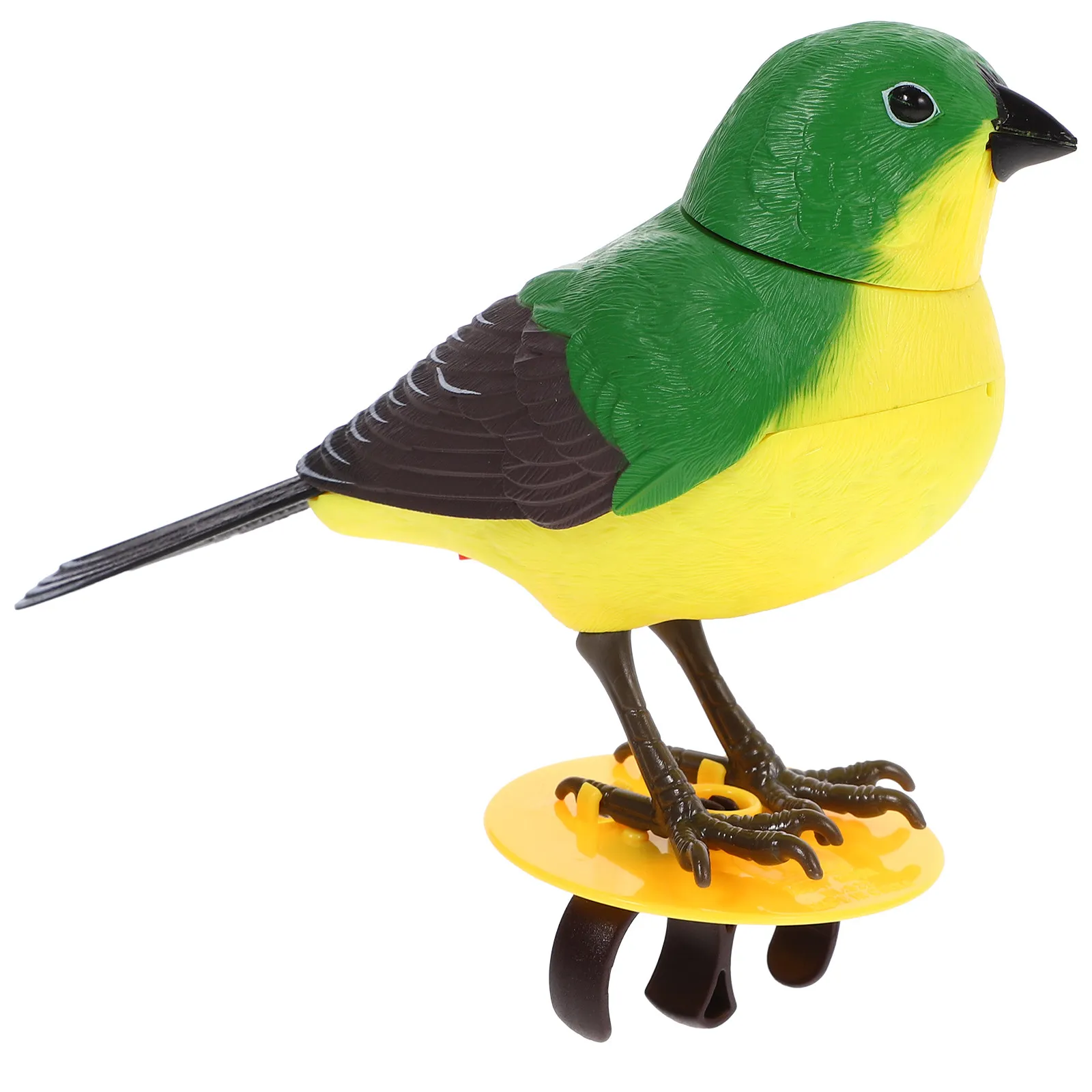 

Electric Singing Bird Sound-Activated Interactive Plaything for Home Office Decor - Cute Plastic Bird Adornment That Stimulates