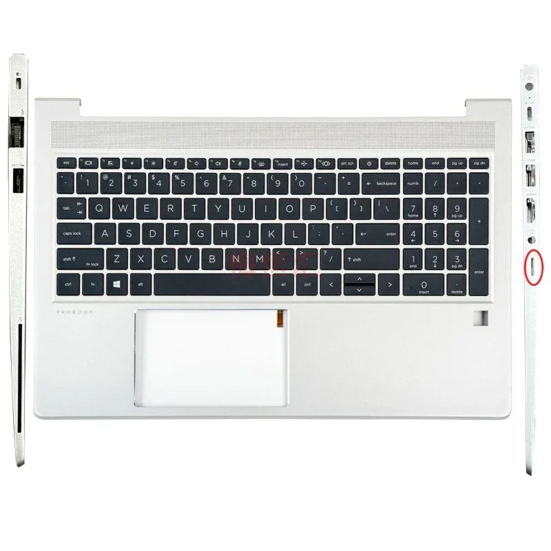 Original New US Latin Keyboard for HP Probook 450 G8 G9 455R ZHAN66 15 G4 G5 X8Q Laptop Palmrest Top Case Upper Cover Backlit