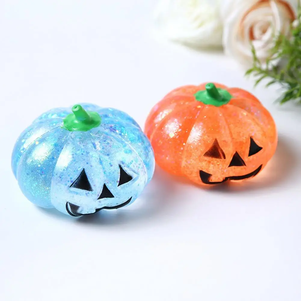 Juguete antiestrés de calabaza de dibujos animados, Tpr suave, cabeza de calabaza de Halloween, juguete para apretar para aliviar la ansiedad, juguete antiestrés para adolescentes