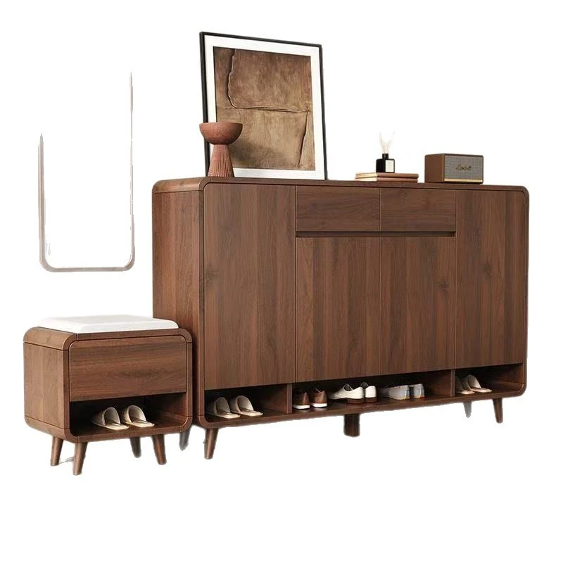 

2025 new new Chinese shoe cabinet with large capacity storage at the door of the home
