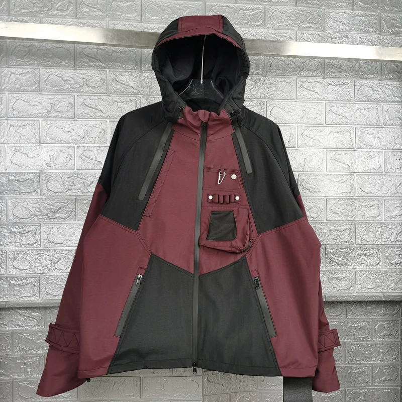 New Streetwear Undermycar Jacket American Multi-pocket Armor Zipper Hardshell Windproof Waterproof Autumn Hooded Handsome Coat