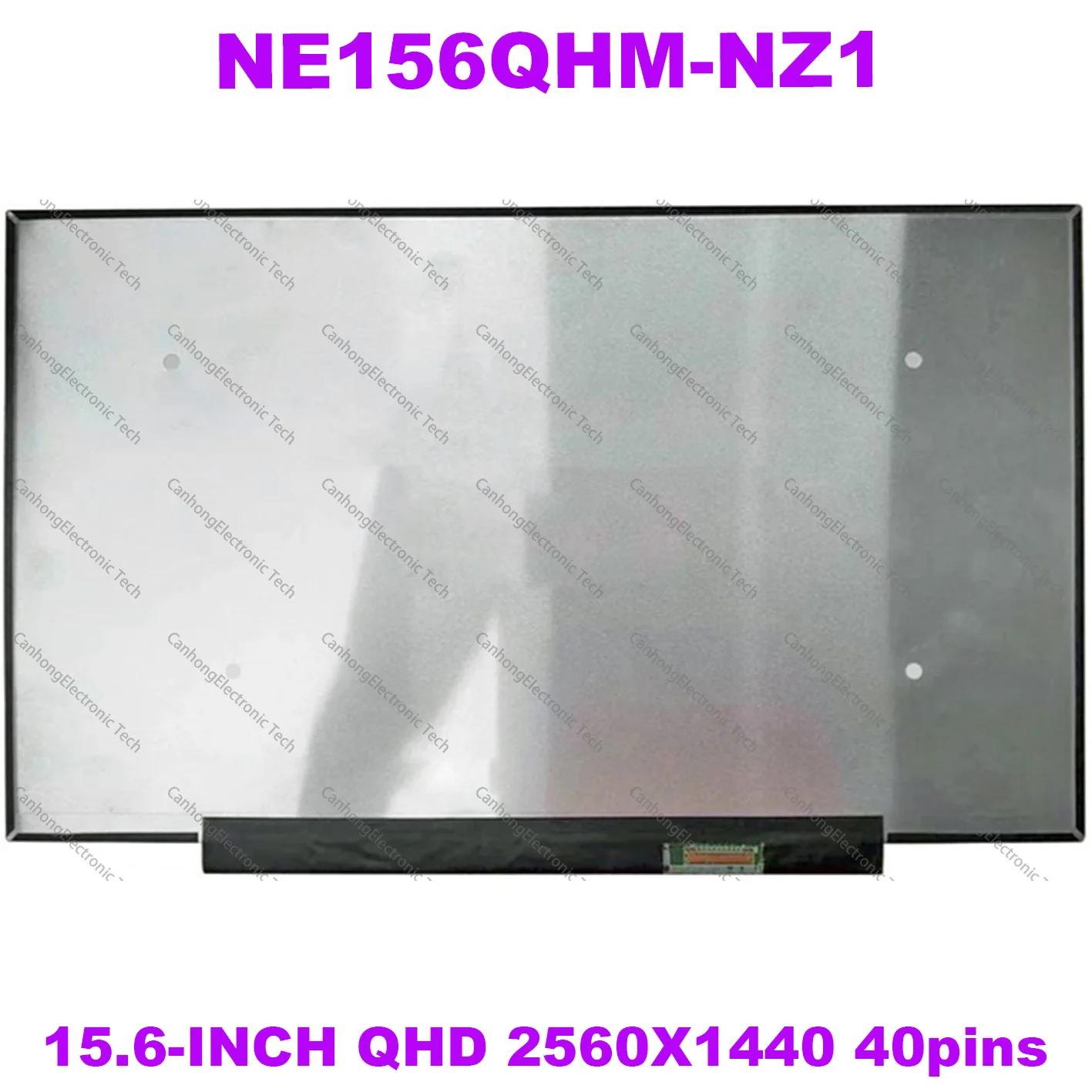 15.6 ''محمول IPS شاشة LCD شاشة استبدال لوحة QHD 2560 × 1440 240hz 100% SRGB NE156QHM-NZ1 eDP 40pins