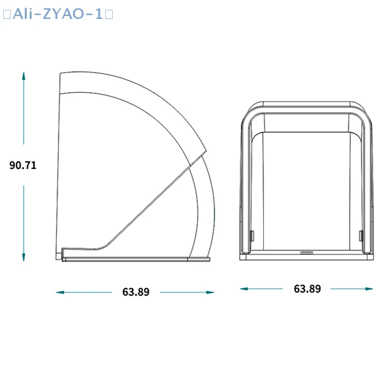 【ZYAO-1】قطعة واحدة من صندوق جرس الباب اللاسلكي المقاوم للمطر في الهواء الطلق صندوق جرس الباب الشفاف غطاء المطر لجرس الباب DIY الملحقات